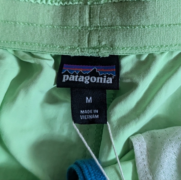 NWT Patagonia Women Baggies Shorts 5" Women Size Medium Salamander Green - Picture 3 of 5